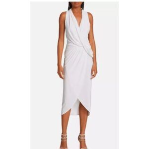 Ramy Brook Women's Monaco Sleeveless Wrap Midi Dress Sz S NWT 385 IRRG